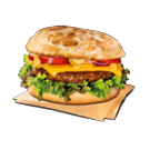 No Meat Burger Cheeseburger (veggie)