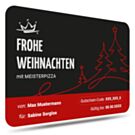 Weihnachts-Gutschein von Meisterpizza