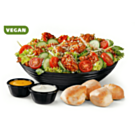 No Chicken Filet Salat Teriyaki (vegan)