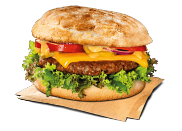 No Meat Burger Cheeseburger (vegan)