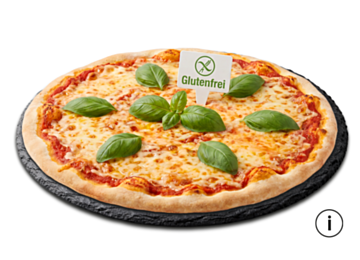 Glutenfreie Pizza nach Wunsch