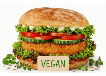 No Chicken Burger (vegan)