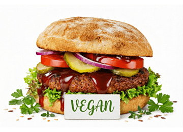No Meat BBQ Burger (vegan)