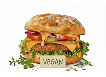 No Meat Burger Cheeseburger (vegan)