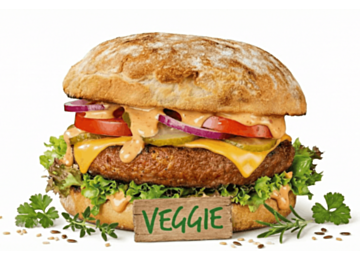 No Meat Burger Cheeseburger (veggie)