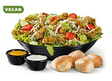 No Chicken Filet Salat Pesto (vegan)