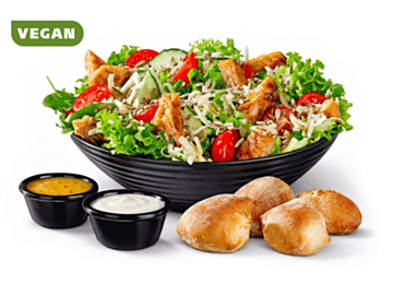 No Chicken Filet Salat (vegan)