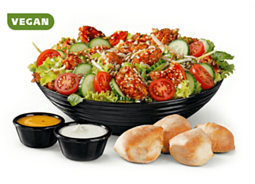 No Chicken Filet Salat Teriyaki (vegan)