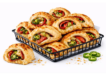 Pizzabrötchen Hot-Salami