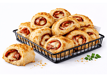 Pizzabrötchen mit Salami & Käse