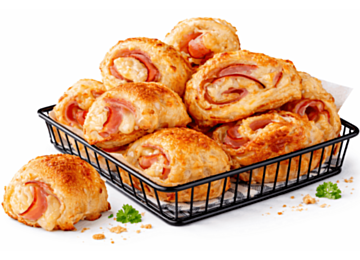 Pizzabrötchen mit Schinken & Käse